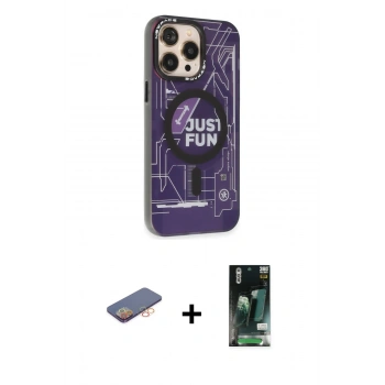 MARSİLYAN™- iPhone 13 Pro Max Kılıf Siluet Modern Koleksiyonu - Şeffaf 360 Full Body Arka Koruyucu + Renkli Kamera Lens Koruma Cam - TU