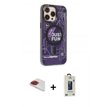 MARSİLYAN™- iPhone 13 Pro Max Kılıf Siluet Modern Koleksiyonu - Siyah Bilvis Hayalet Cam Ekran Koruyucu + Pers Alüminyum Kamera Lens - KI