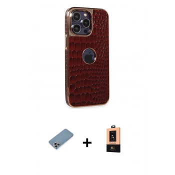 MARSİLYAN™- iPhone 13 Pro Max Kılıf Ufuk Form Prime - Şeffaf Maxco Cam Ekran Koruyucu + Shine Kamera Lens Koruma Cam - GI