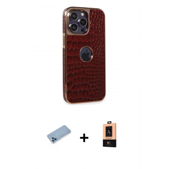 MARSİLYAN™- iPhone 13 Pro Max Kılıf Ufuk Form Prime - Şeffaf Maxco Cam Ekran Koruyucu + Shine Kamera Lens Koruma Cam - MI