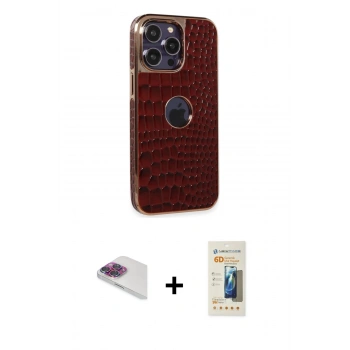 MARSİLYAN™- iPhone 13 Pro Max Kılıf Ufuk Form Prime - Siyah 6D Mat Seramik Hayalet Nano Ekran Koruyucu + Pers Alüminyum Kamera Lens - GI