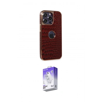 MARSİLYAN™- iPhone 13 Pro Max Kılıf Ufuk Form Prime - Siyah Bilvis 5in1 3D Magic Cam Ekran Koruyucu