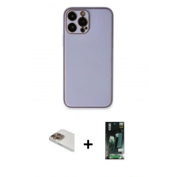 MARSİLYAN™- iPhone 13 Pro Max Kılıf Yadigar Klasik - Şeffaf 360 Full Body Arka Koruyucu + Pers Alüminyum Kamera Lens - GD