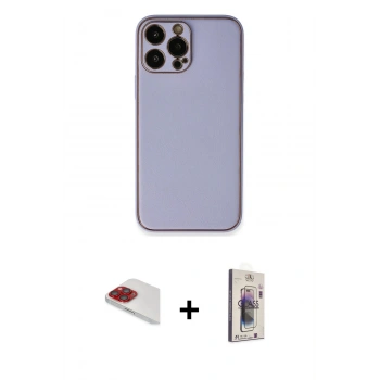 MARSİLYAN™- iPhone 13 Pro Max Kılıf Yadigar Klasik - Siyah Bilvis 3D Cam Ekran Koruyucu + Pers Alüminyum Kamera Lens - KI