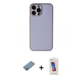 MARSİLYAN™- iPhone 13 Pro Max Kılıf Yadigar Klasik - Siyah Joko 5D Cam + Shine Kamera Lens Koruma Cam - GI