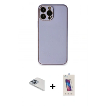 MARSİLYAN™- iPhone 13 Pro Max Kılıf Yadigar Klasik - Siyah Joko 5D Cam + Pers Alüminyum Kamera Lens - SABE