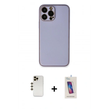 MARSİLYAN™- iPhone 13 Pro Max Kılıf Yadigar Klasik - Siyah Joko 5D Cam + Shine Kamera Lens - GD