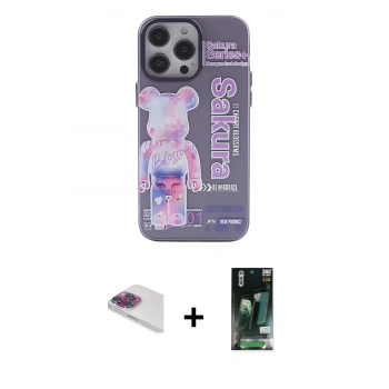 MARSİLYAN™- iPhone 13 Pro Max Kılıf Zirve Form Özel Seri - Şeffaf 360 Full Body Arka Koruyucu + Pers Alüminyum Kamera Lens - GI
