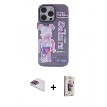 MARSİLYAN™- iPhone 13 Pro Max Kılıf Zirve Form Özel Seri - Siyah Bilvis 3D Cam Ekran Koruyucu + Pers Alüminyum Kamera Lens - GI