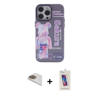 MARSİLYAN™- iPhone 13 Pro Max Kılıf Zirve Form Özel Seri - Siyah Joko 5D Cam + Pers Alüminyum Kamera Lens - GD