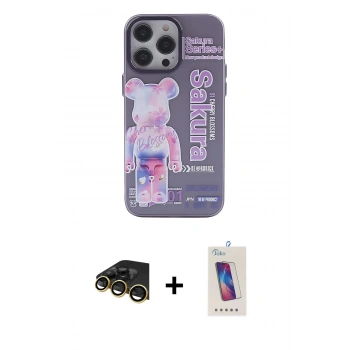 MARSİLYAN™- iPhone 13 Pro Max Kılıf Zirve Form Özel Seri - Siyah Joko 5D Cam + Raze Metal Kamera Lens - GD