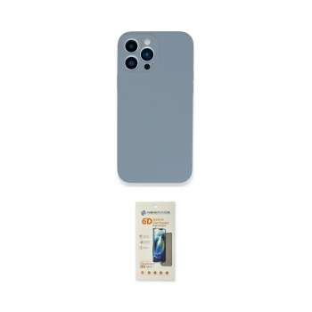 MARSİLYAN™- iPhone 13 Pro Max Kılıf Zirve Modern Özel Seri - Siyah 6D Mat Seramik Hayalet Nano Ekran Koruyucu