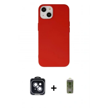 MARSİLYAN™- iPhone 14 Kılıf Ahenk Serisi - Siyah Joko Magic 5D Hayalet Cam + PVD Metal Kamera Lens - SH