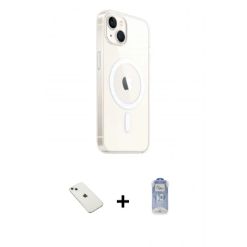 MARSİLYAN™- iPhone 14 Kılıf Ahenk Yansıma Prime - Siyah Joko Magic 5D Cam + Diamond Kamera Lens - SABE