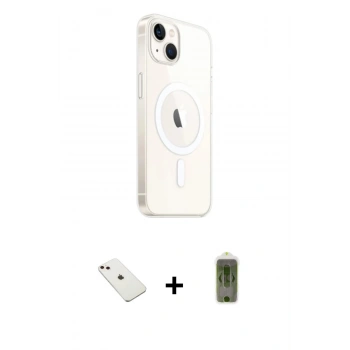 MARSİLYAN™- iPhone 14 Kılıf Ahenk Yansıma Prime - Siyah Joko Magic 5D Hayalet Cam + Diamond Kamera Lens - PE