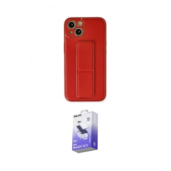 MARSİLYAN™- iPhone 14 Kılıf Akış Doku - Siyah Bilvis 5in1 5D Magic Hayalet Cam Ekran Koruyucu