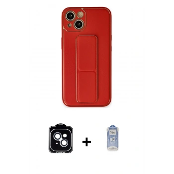 MARSİLYAN™- iPhone 14 Kılıf Akış Doku - Siyah Joko Magic 5D Cam + PVD Metal Kamera Lens - MI