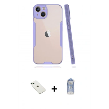 MARSİLYAN™- iPhone 14 Kılıf Atlas Asil Serisi - Siyah Joko Magic 5D Cam + Diamond Kamera Lens - YL