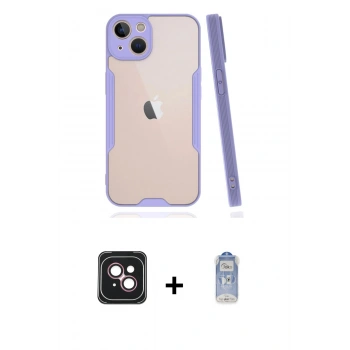 MARSİLYAN™- iPhone 14 Kılıf Atlas Asil Serisi - Siyah Joko Magic 5D Cam + PVD Metal Kamera Lens - PE