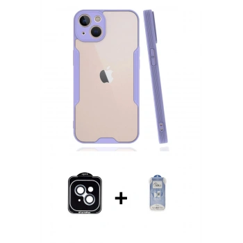 MARSİLYAN™- iPhone 14 Kılıf Atlas Asil Serisi - Siyah Joko Magic 5D Cam + PVD Metal Kamera Lens - MI