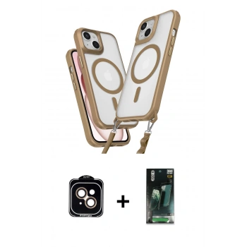 MARSİLYAN™- iPhone 14 Kılıf Atlas Doku Koleksiyonu - Şeffaf 360 Full Body Arka Koruyucu + PVD Metal Kamera Lens - TU