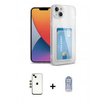MARSİLYAN™- iPhone 14 Kılıf Doruk Klasik Koleksiyonu - Siyah Joko Magic 5D Cam + Shine Kamera Lens - GD
