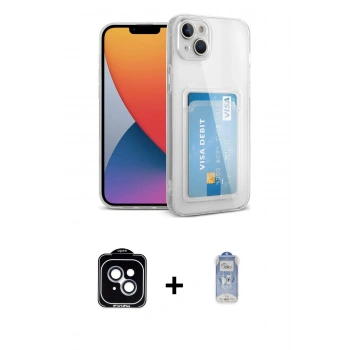 MARSİLYAN™- iPhone 14 Kılıf Doruk Klasik Koleksiyonu - Siyah Joko Magic 5D Cam + PVD Metal Kamera Lens - MI