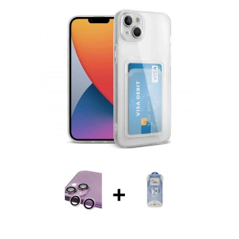 MARSİLYAN™- iPhone 14 Kılıf Doruk Klasik Koleksiyonu - Siyah Joko Magic 5D Cam + Raze Metal Kamera Lens - MR