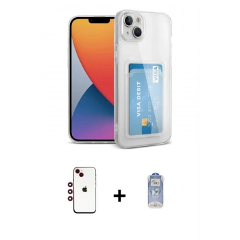 MARSİLYAN™- iPhone 14 Kılıf Doruk Klasik Koleksiyonu - Siyah Joko Magic 5D Cam + Shine Kamera Lens - KI