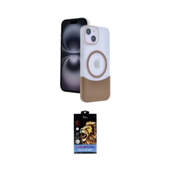MARSİLYAN™- iPhone 14 Kılıf Kozmos Form Özel Seri - Siyah Buffer Hayalet Cam Ekran Koruyucu