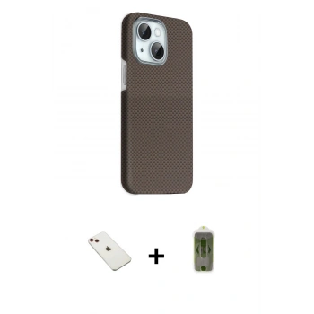 MARSİLYAN™- iPhone 14 Kılıf Kozmos Klasik Prime - Siyah Joko Magic 5D Hayalet Cam + Diamond Kamera Lens - KI