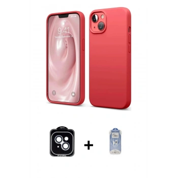 MARSİLYAN™- iPhone 14 Kılıf Kozmos Yansıma Özel Seri - Siyah Joko Magic 5D Cam + PVD Metal Kamera Lens - MI