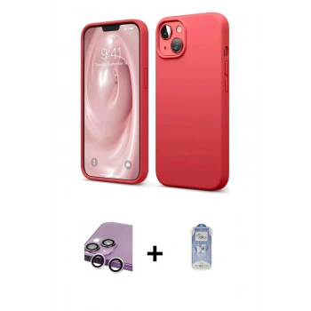 MARSİLYAN™- iPhone 14 Kılıf Kozmos Yansıma Özel Seri - Siyah Joko Magic 5D Cam + Raze Metal Kamera Lens - MR