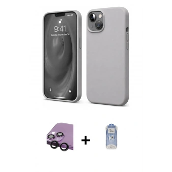 MARSİLYAN™- iPhone 14 Kılıf Kozmos Yansıma Özel Seri - Siyah Joko Magic 5D Cam + Raze Metal Kamera Lens - SH