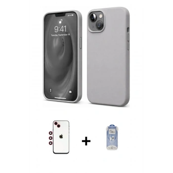 MARSİLYAN™- iPhone 14 Kılıf Kozmos Yansıma Özel Seri - Siyah Joko Magic 5D Cam + Shine Kamera Lens - KI