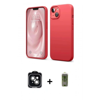 MARSİLYAN™- iPhone 14 Kılıf Kozmos Yansıma Özel Seri - Siyah Joko Magic 5D Hayalet Cam + PVD Metal Kamera Lens - YL
