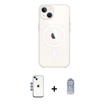 MARSİLYAN™- iPhone 14 Kılıf Kutup Klasik Serisi - Siyah Joko Magic 5D Cam + Shine Kamera Lens - MI