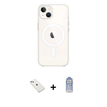 MARSİLYAN™- iPhone 14 Kılıf Kutup Klasik Serisi - Siyah Joko Magic 5D Cam + Diamond Kamera Lens - PE