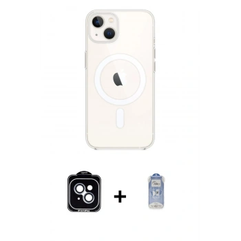 MARSİLYAN™- iPhone 14 Kılıf Kutup Klasik Serisi - Siyah Joko Magic 5D Cam + PVD Metal Kamera Lens - MI