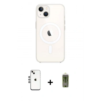 MARSİLYAN™- iPhone 14 Kılıf Kutup Klasik Serisi - Siyah Joko Magic 5D Hayalet Cam + Shine Kamera Lens - GS