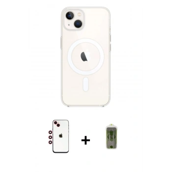 MARSİLYAN™- iPhone 14 Kılıf Kutup Klasik Serisi - Siyah Joko Magic 5D Hayalet Cam + Shine Kamera Lens - KI