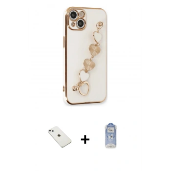 MARSİLYAN™- iPhone 14 Kılıf Nova Işık Prime - Siyah Joko Magic 5D Cam + Diamond Kamera Lens - SABE