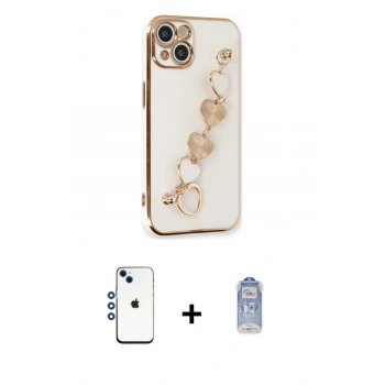 MARSİLYAN™- iPhone 14 Kılıf Nova Işık Prime - Siyah Joko Magic 5D Cam + Shine Kamera Lens - MI