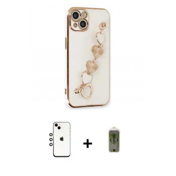 MARSİLYAN™- iPhone 14 Kılıf Nova Işık Prime - Siyah Joko Magic 5D Hayalet Cam + Shine Kamera Lens - GI
