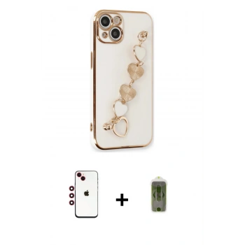 MARSİLYAN™- iPhone 14 Kılıf Nova Işık Prime - Siyah Joko Magic 5D Hayalet Cam + Shine Kamera Lens - KI