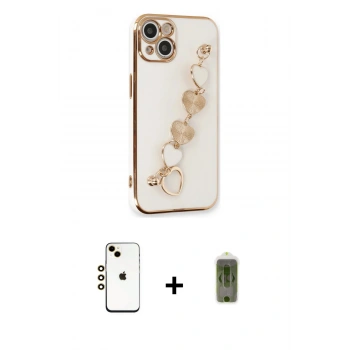MARSİLYAN™- iPhone 14 Kılıf Nova Işık Prime - Siyah Joko Magic 5D Hayalet Cam + Shine Kamera Lens - GD