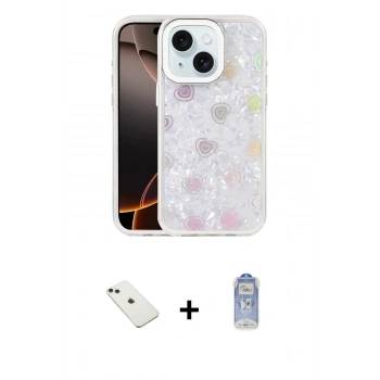 MARSİLYAN™- iPhone 14 Kılıf Odak Prime - Siyah Joko Magic 5D Cam + Diamond Kamera Lens - YL