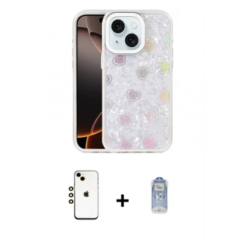 MARSİLYAN™- iPhone 14 Kılıf Odak Prime - Siyah Joko Magic 5D Cam + Shine Kamera Lens - GD