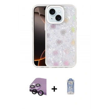 MARSİLYAN™- iPhone 14 Kılıf Odak Prime - Siyah Joko Magic 5D Cam + Raze Metal Kamera Lens - SH