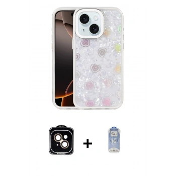 MARSİLYAN™- iPhone 14 Kılıf Odak Prime - Siyah Joko Magic 5D Cam + PVD Metal Kamera Lens - TU